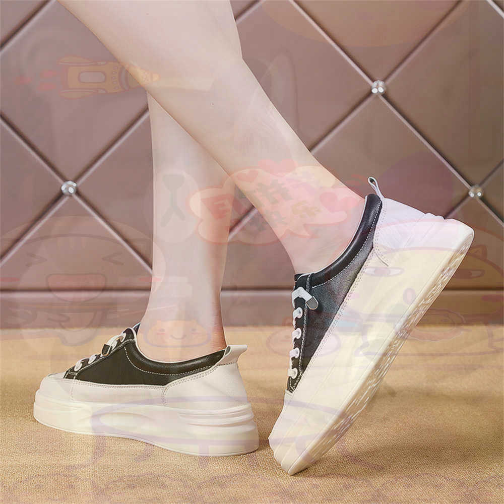 Women Accessories Brand Name - 레이스 업 Chunky 로퍼 여성 스케이트
