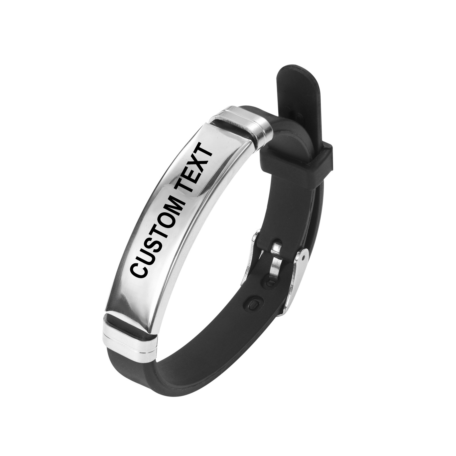 Women Accessories Brand Name - 패션 펑크 커스텀 로고 이름 실리콘