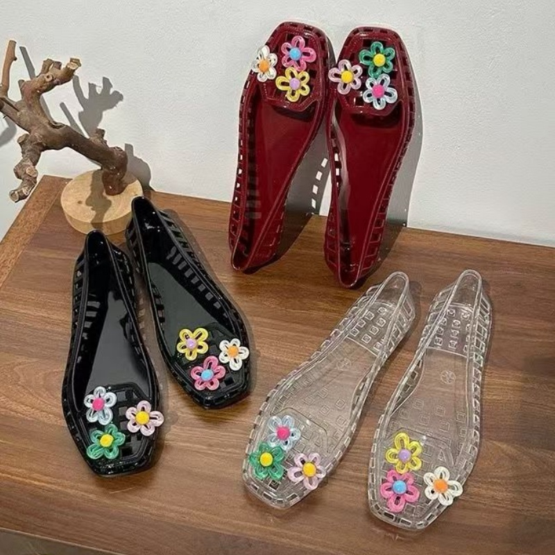 속이 빈 귀여운 도파민 슈즈 시크 핸드메이드 플라워 젤 - Women'S Shoes And Accessories 리뷰 및 가격