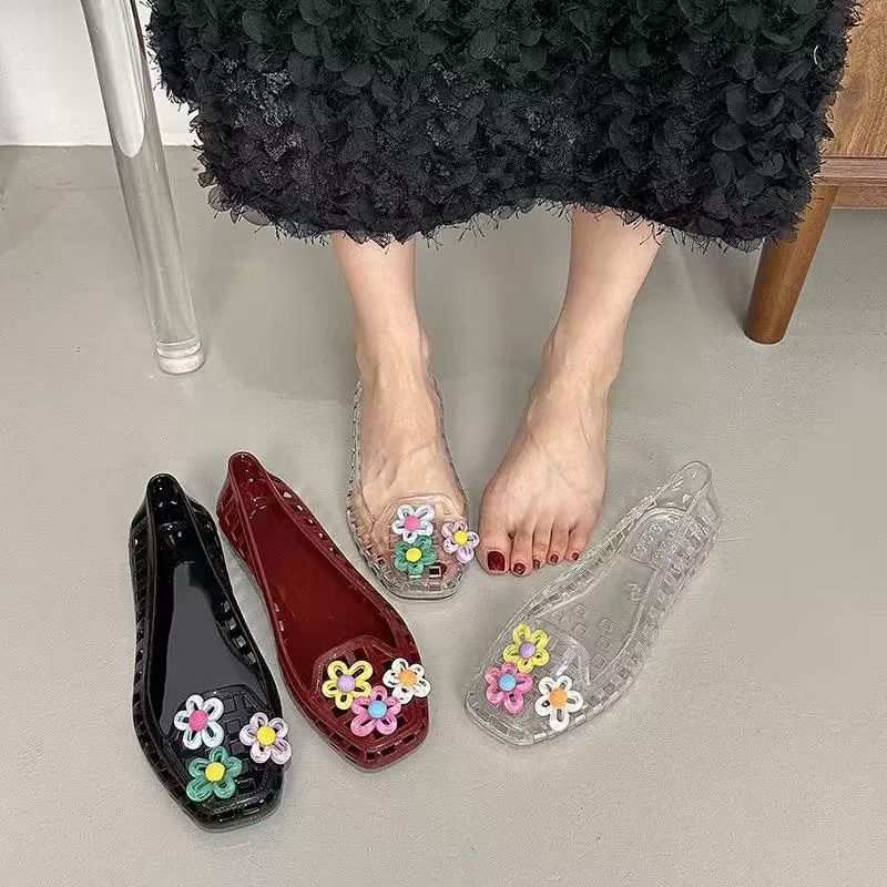 속이 빈 귀여운 도파민 슈즈 시크 핸드메이드 플라워 젤 - Women'S Shoes And Accessories 리뷰 및 가격
