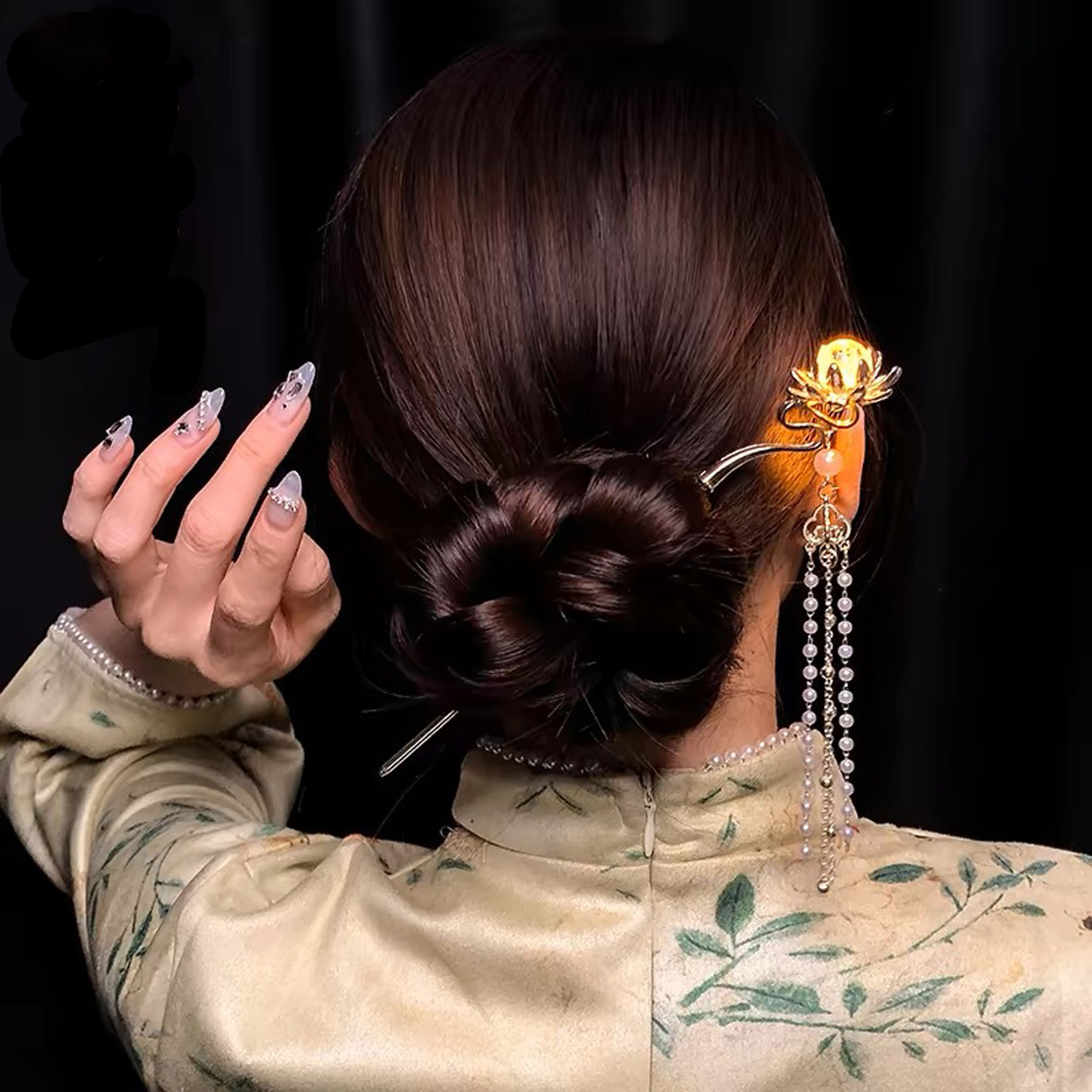 빛나는 꽃 머리핀 절묘한 연꽃 꽃무늬 태슬 헤어 스틱  - Women'S Accessories H&M 리뷰 및 가격