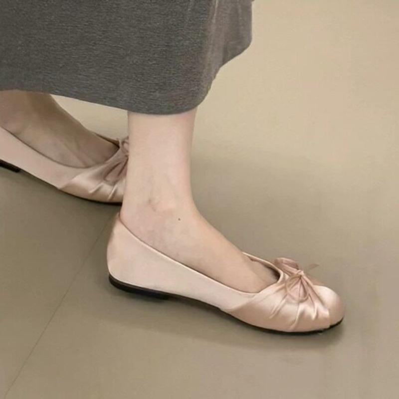 2026년 신상 리본 장식 새틴 얕은 굽 싱글 슈즈 여 - Women'S Shoes And Accessories 리뷰 및 가격