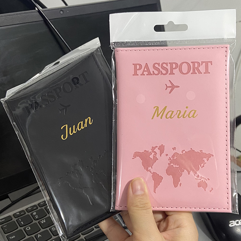 여권 커버에 사용자 정의 골드 컬러 이름 여행 지갑 남 - Women Accessories Business Name 리뷰 및 가격