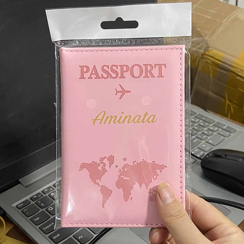 여권 커버에 사용자 정의 골드 컬러 이름 여행 지갑 남 - Women Accessories Business Name 리뷰 및 가격