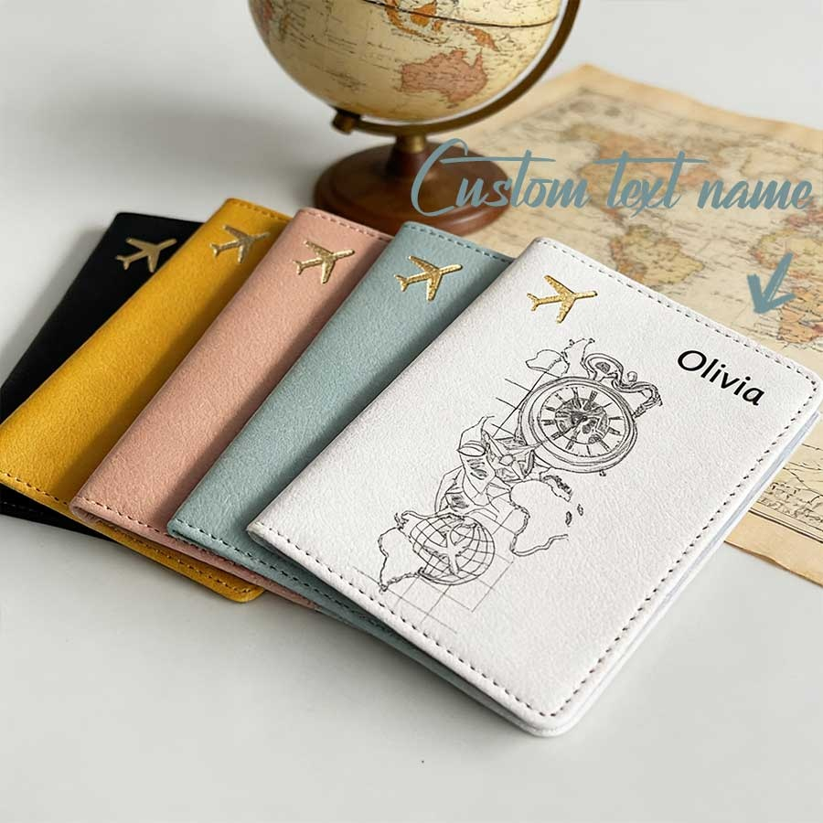 사용자 정의 이름 텍스트 맞춤형 여권 홀더 남여 공용  - Women Accessories Business Name 리뷰 및 가격